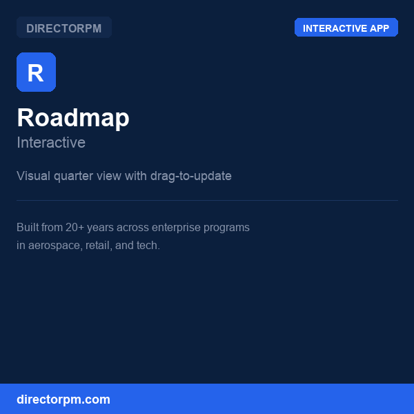 Roadmap Tracker interactive thumbnail